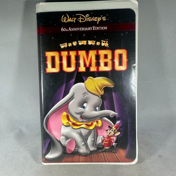 Walt Disney Dumbo 60th Anniversary Edition VHS Michael Crawford Disney Studio - Picture 1 of 3